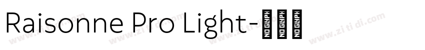 Raisonne Pro Light字体转换